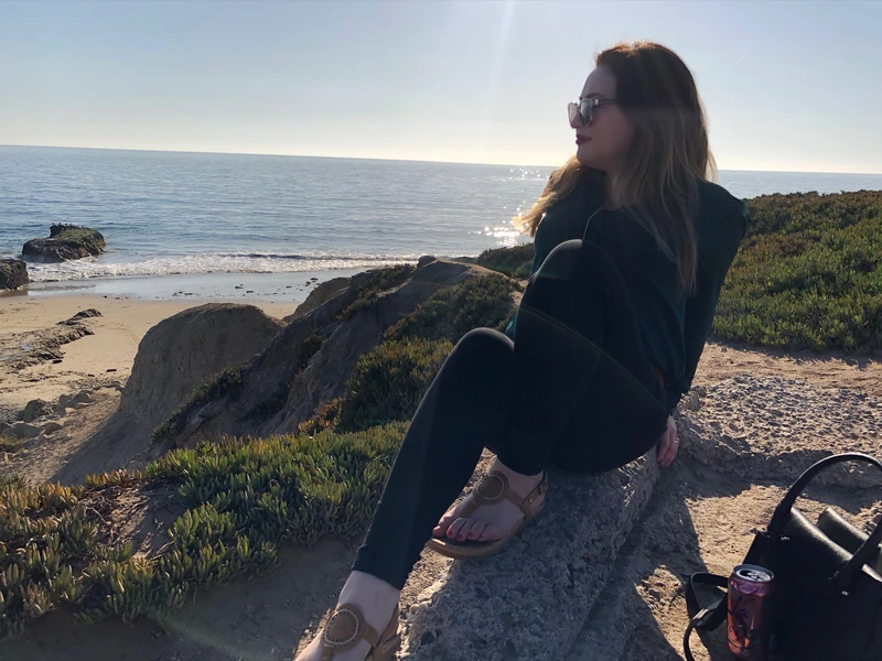 Elena by the coast