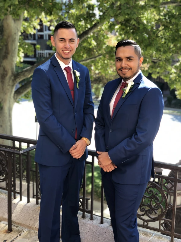 Dressed up together